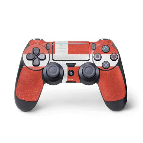 Denmark Flag Distressed PlayStation PS4 Skins